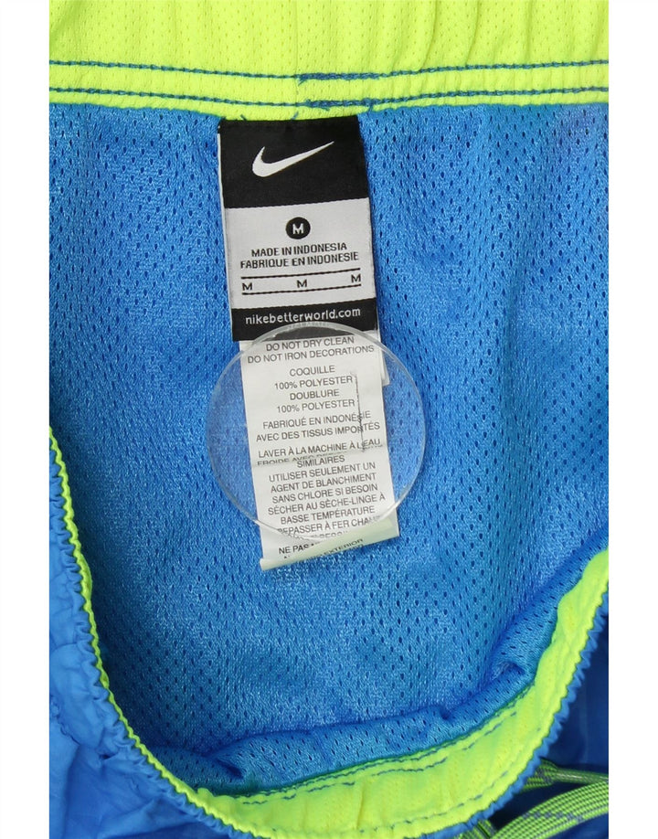 Męskie spodenki sportowe Nike, średni niebieski, geometryczny poliester