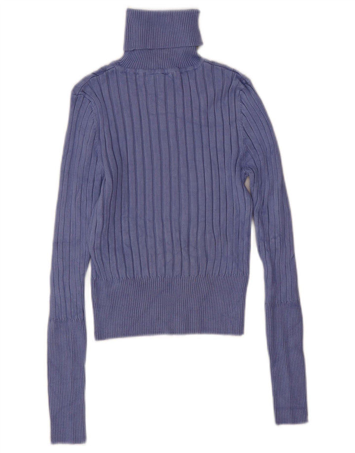 Damski sweter Zara Crop Oversize z golfem UK 12 Średni fiolet