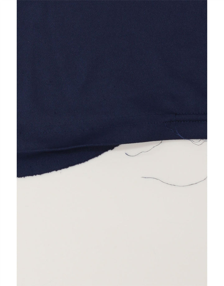 Męski T-shirt ADIDAS Climalite, duży, granatowy, poliester