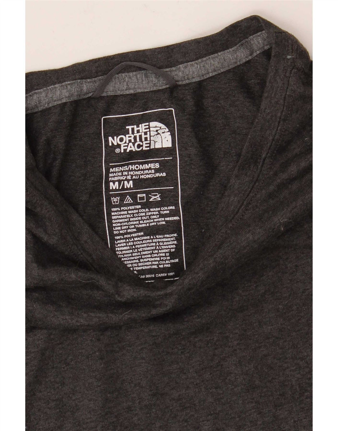 Męski t-shirt The North Face, średnioszary, nakrapiany poliester