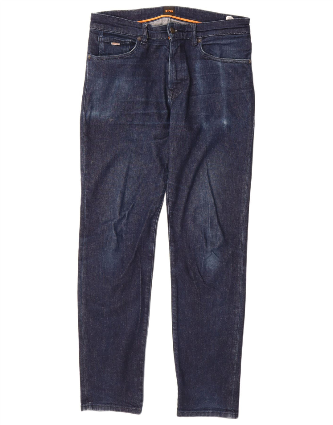Damskie jeansy slim Hugo Boss W32 L32 Granatowa bawełna