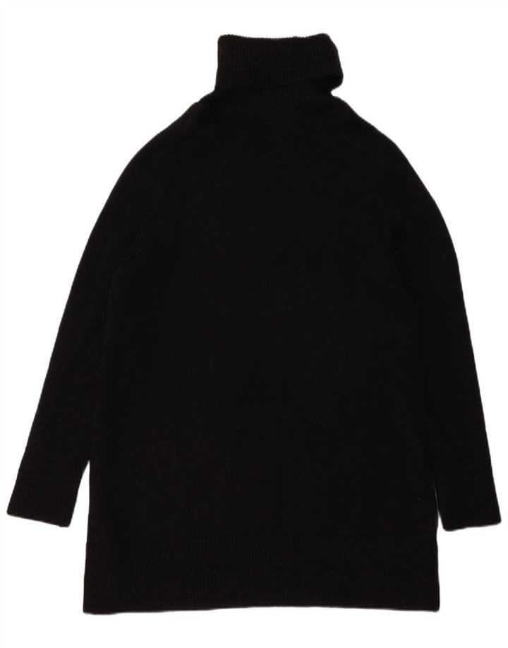 Damski sweter oversize z golfem Zara UK 10 Small, czarna wiskoza