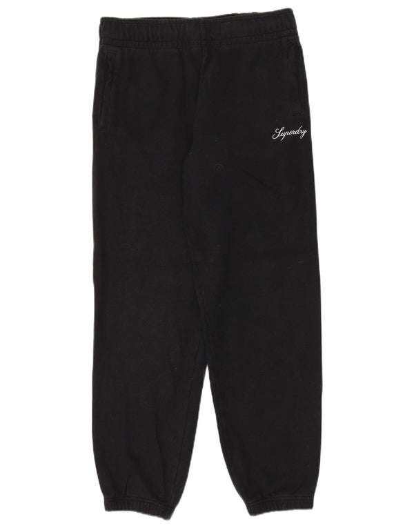 Damskie spodnie dresowe Superdry Joggers UK 8 Small, czarne, bawełniane