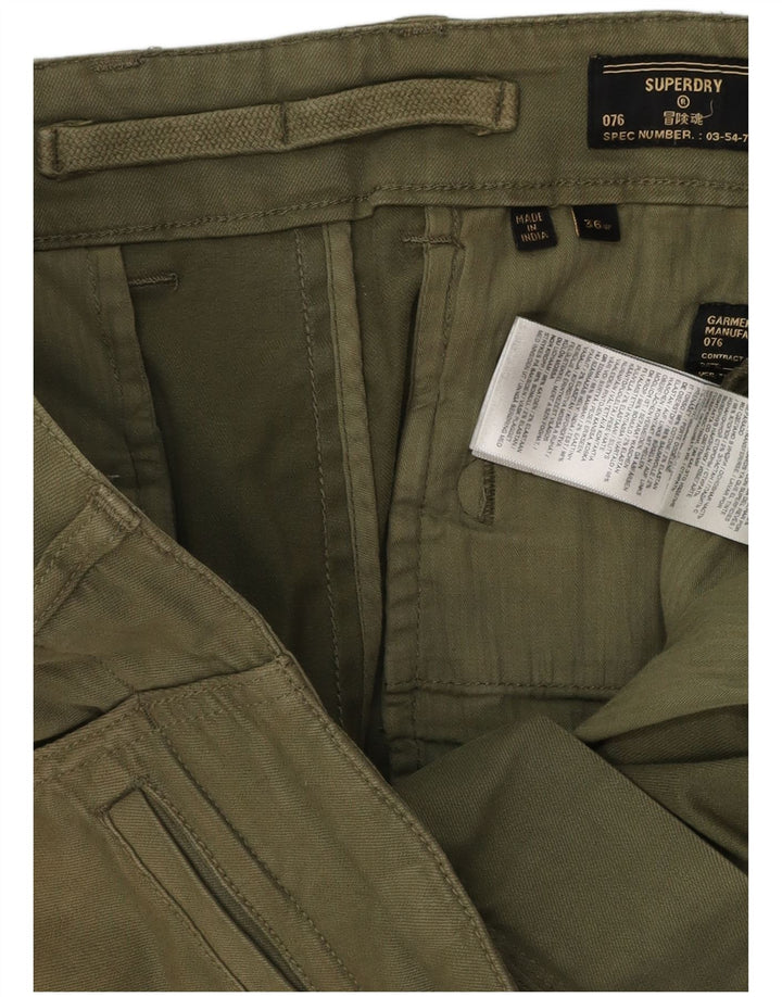 Męskie spodenki Chino SUPERDRY W36, duże, bawełniane w kolorze khaki