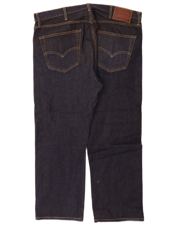 Męskie dżinsy Levi's 501 Straight W38 L27 Granatowa bawełna