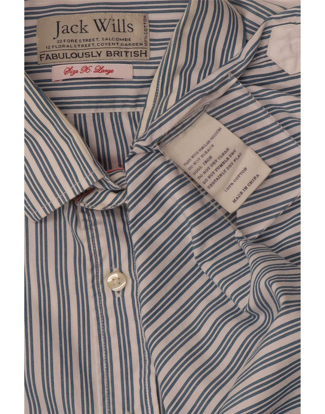 Koszula wizytowa męska Jack Wills XL, bawełniana w niebieskie paski
