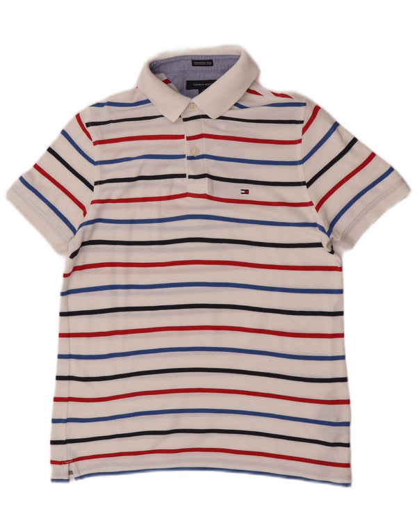 Męska koszulka polo o regularnym kroju Tommy Hilfiger XS w białe, bawełniane logo
