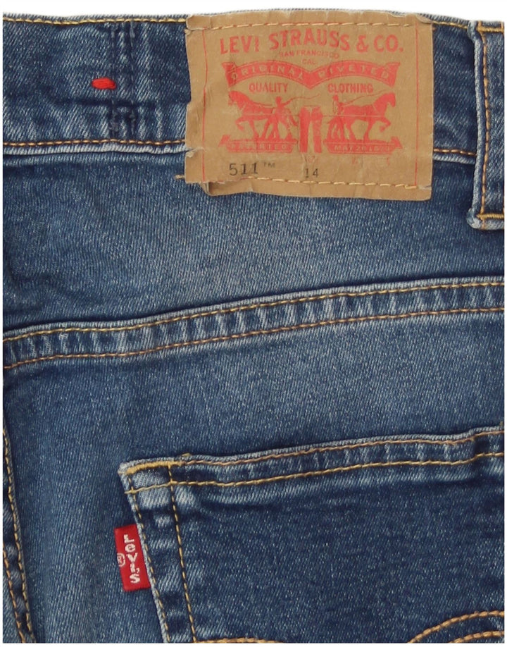 Dżinsy chłopięce Levi's 511 Slim 13-14 lat W26 L29 Niebieskie bawełniane