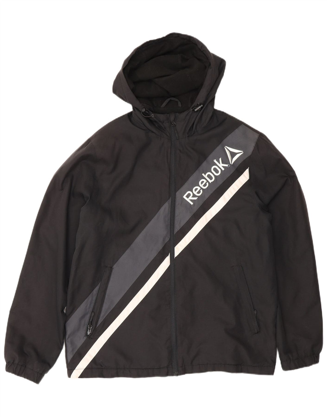 Męska kurtka wiatrówka Reebok Graphic UK 38 w kolorze średniej czerni