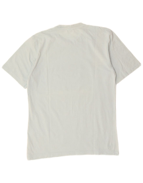 T-shirt męski ADIDAS, bawełniany, w średnie niebieskie paski