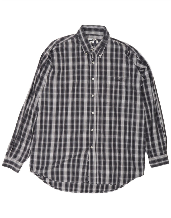 Koszula męska SCOTCH & SODA, duża, bawełniana, granatowa w kratkę, klasyczna