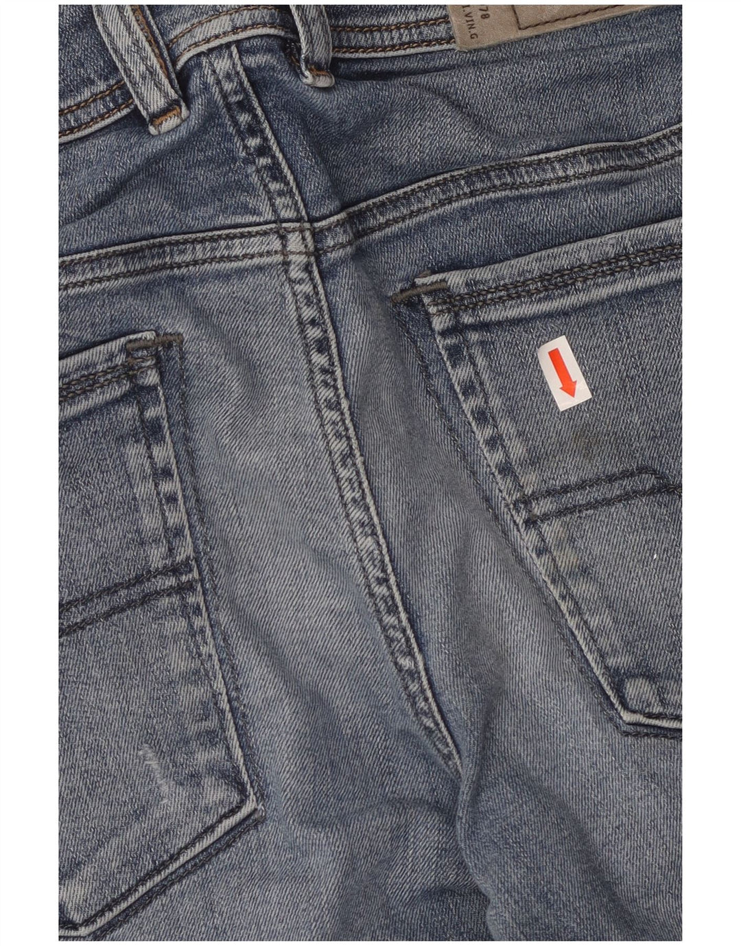 DIESEL Damskie jeansy typu slim w trudnej sytuacji W29 L29 Niebieskie bawełniane