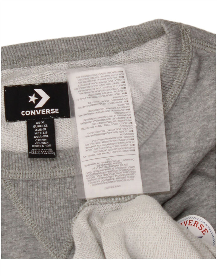 Bluza damska CONVERSE UK 18 XL, szara bawełna