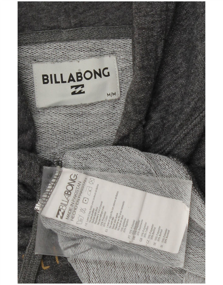 Męski sweter z kapturem i grafiką Billabong, średnio szary, nakrapiany poliester