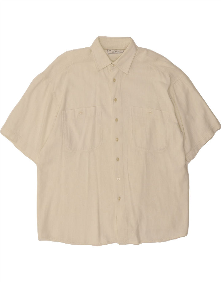 ARPINO Mens Short Sleeve Shirt SIze 16 1/2 41/42  Large White Vintage Arpino and Second-Hand Arpino from Messina Hembry 