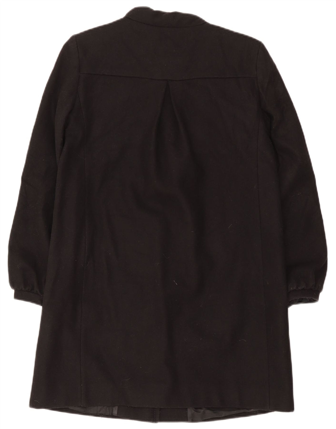 Damski płaszcz oversize French Connection UK 8 Small, czarna, dziewicza wełna