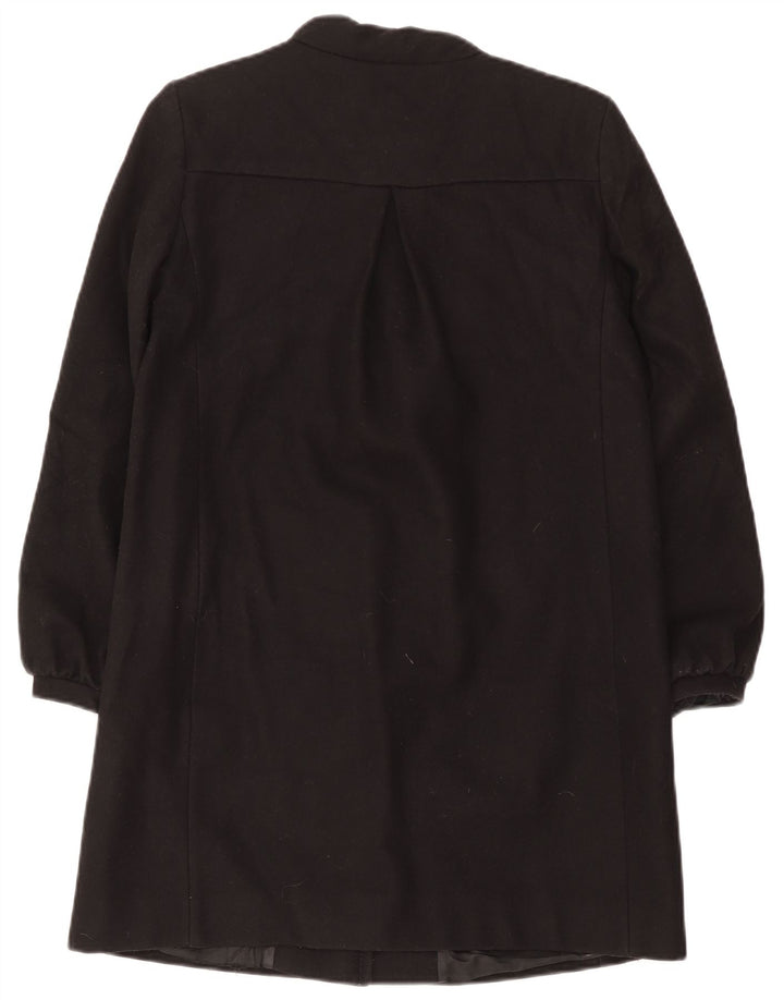 Damski płaszcz oversize French Connection UK 8 Small, czarna, dziewicza wełna