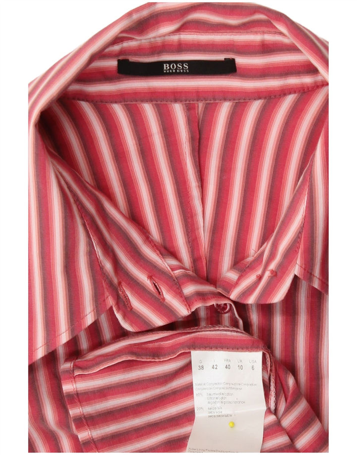 Koszula damska Hugo Boss UK 10, mała, bawełniana w czerwone paski