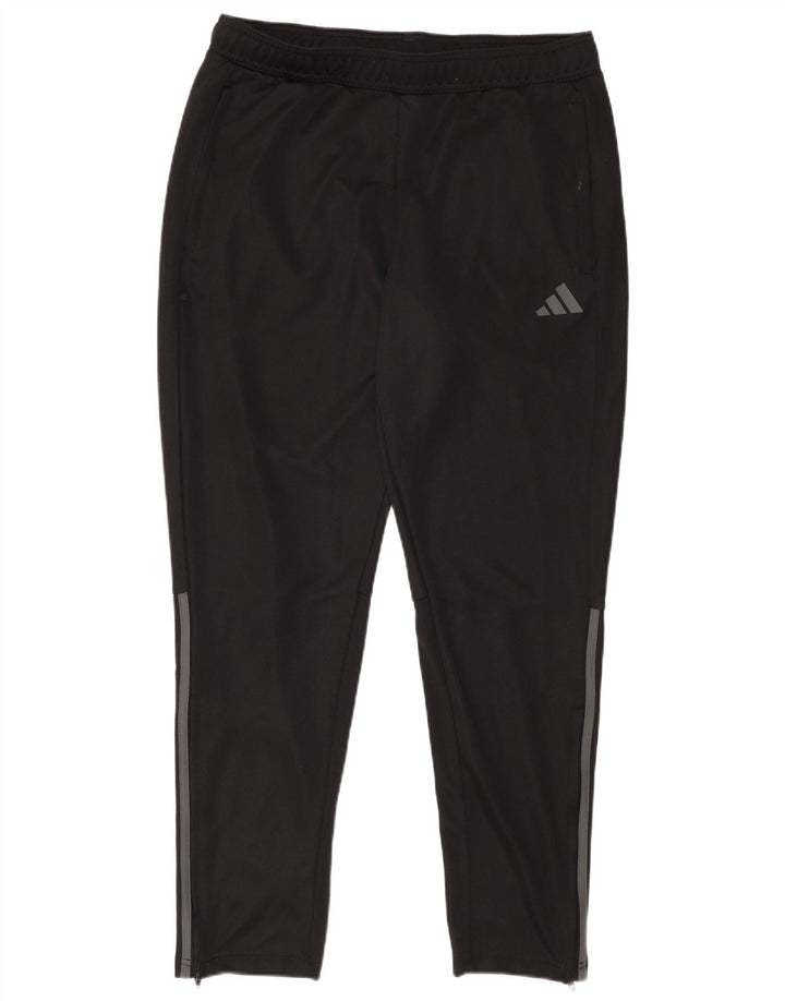 Męskie spodnie dresowe ADIDAS Aeroready, duże, czarne, poliestrowe