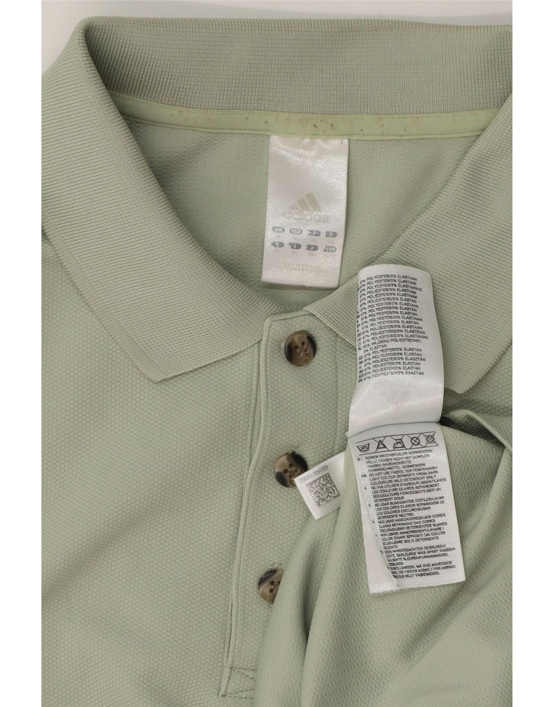 Męska koszulka polo ADIDAS XL Zielony poliester