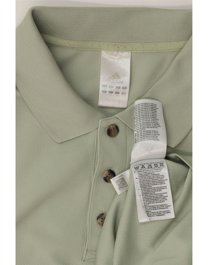 Męska koszulka polo ADIDAS XL Zielony poliester