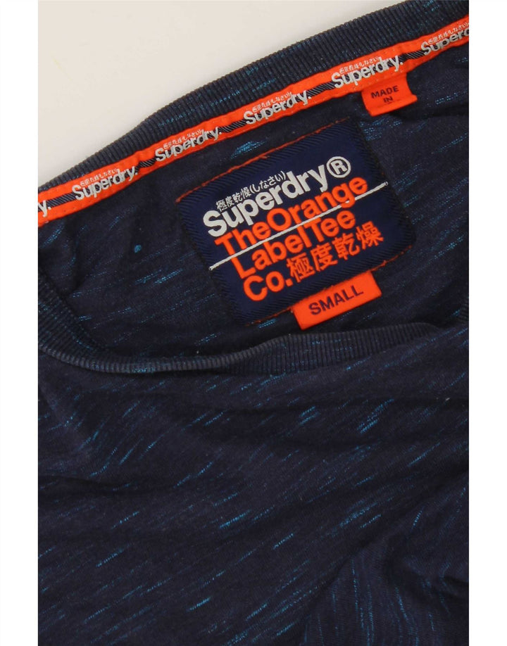 Męski T-shirt Superdry, mały, granatowy, nakrapiany