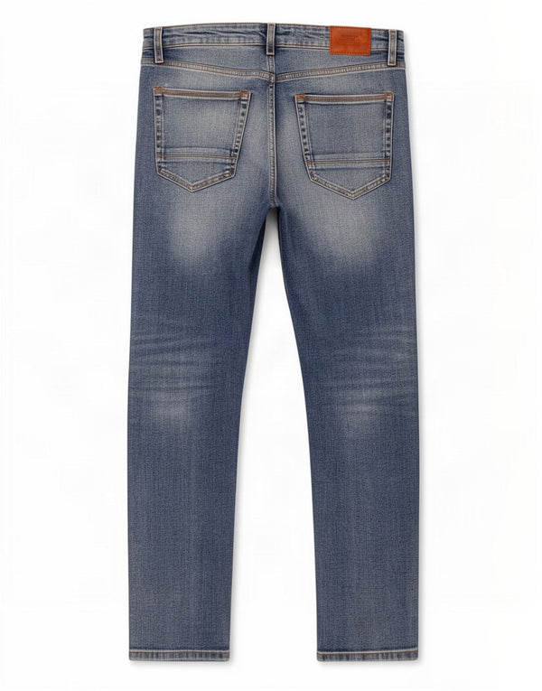 Marks & Spencer Męskie jeansy slim W32 L31 Niebieskie bawełniane