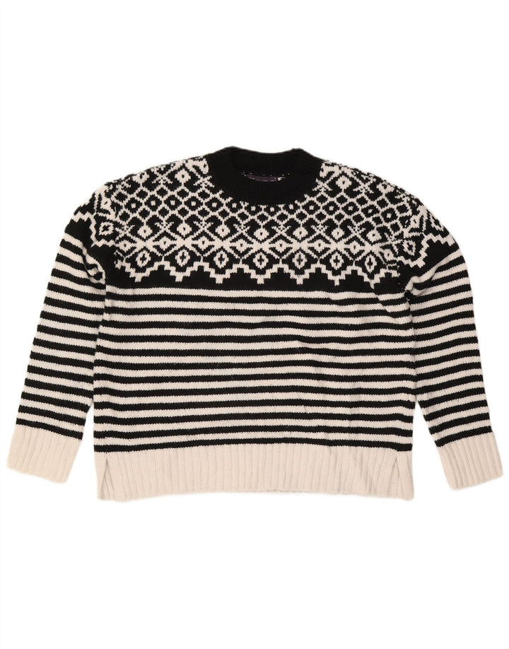 Sweter damski Marks & Spencer z okrągłym dekoltem, UK 14, średni czarny