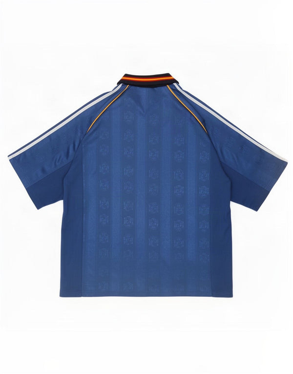 Adidas Męskie Hiszpania 1999-2000 wyjazdowa koszulka piłkarska XL w kolorze niebieskim