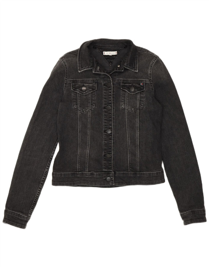 Damska kurtka dżinsowa Tommy Hilfiger US 6, średnia szara bawełna