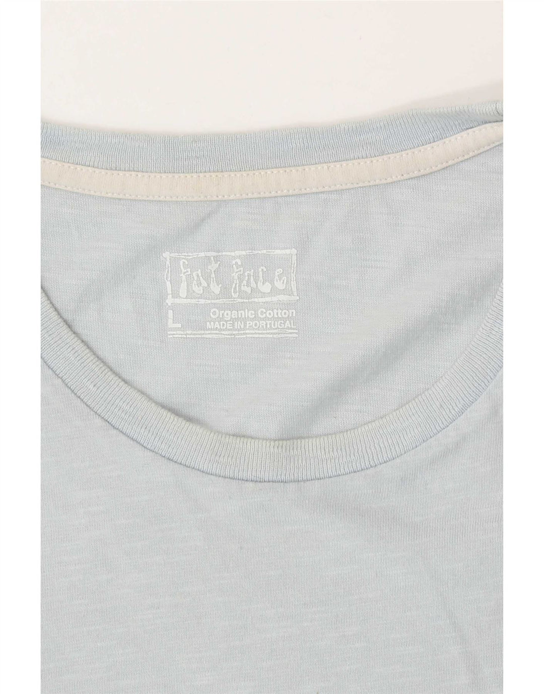 Męski T-shirt z grafiką Fat Face, duży, niebieski, bawełniany