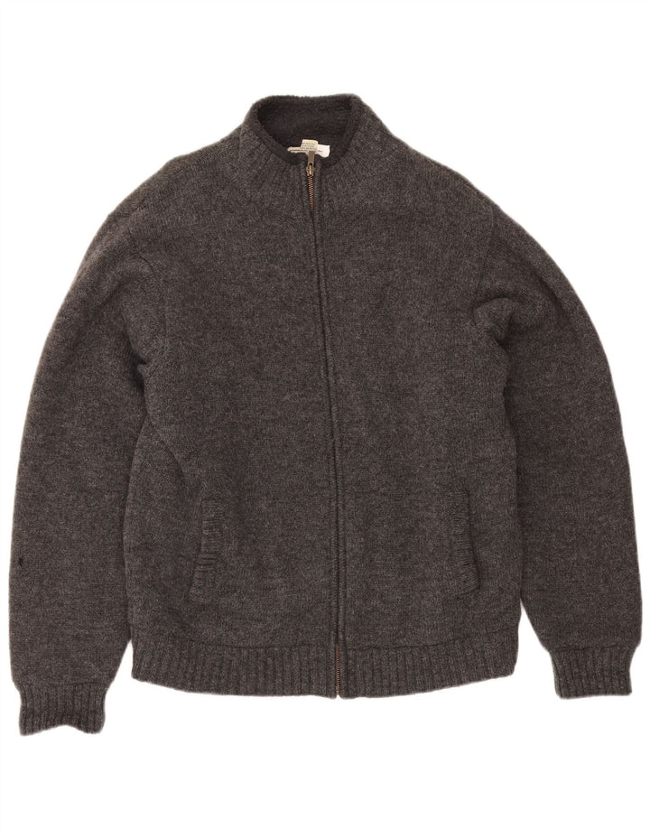Męski sweter Sherpa Cardigan L.L.Bean Średni szary, wełna owcza