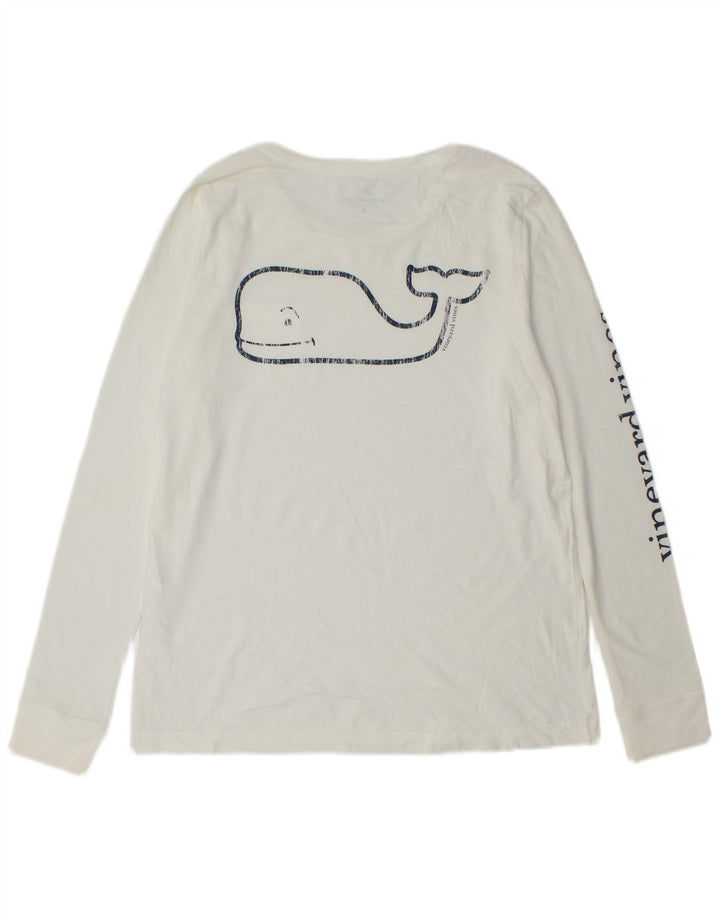 Męski graficzny top VINEYARD VINES z długim rękawem, średniej wielkości, wykonany z bawełny