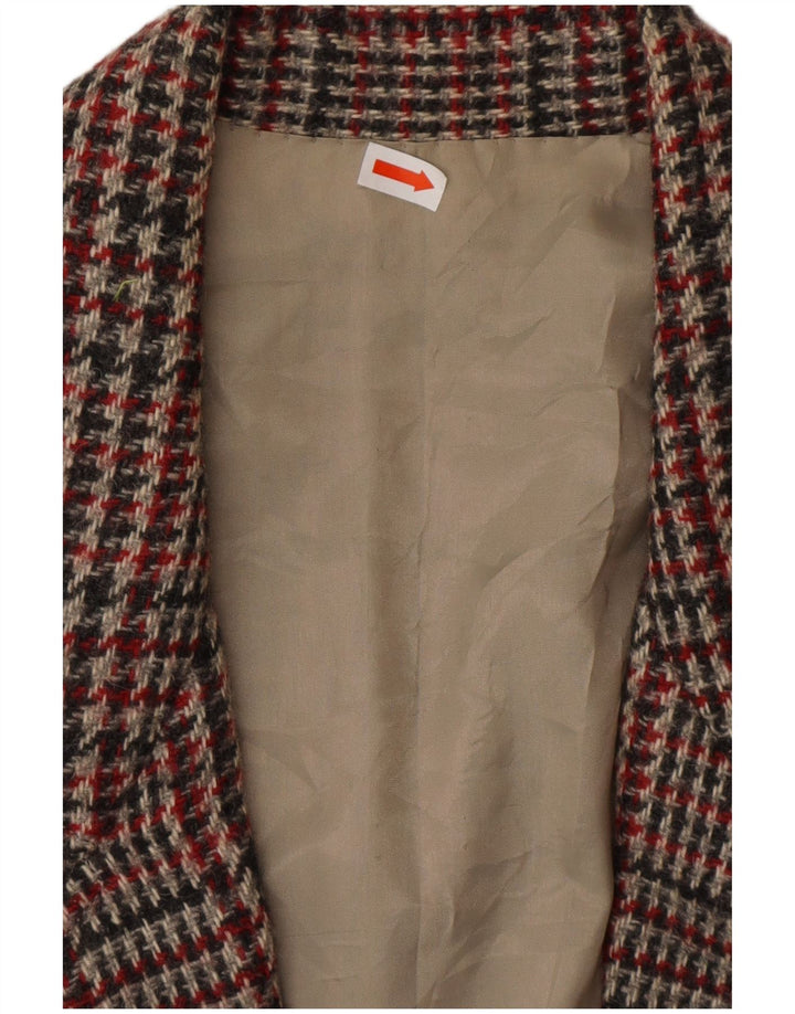 Damska marynarka VINTAGE UK 16, duża, wielokolorowa pepitka