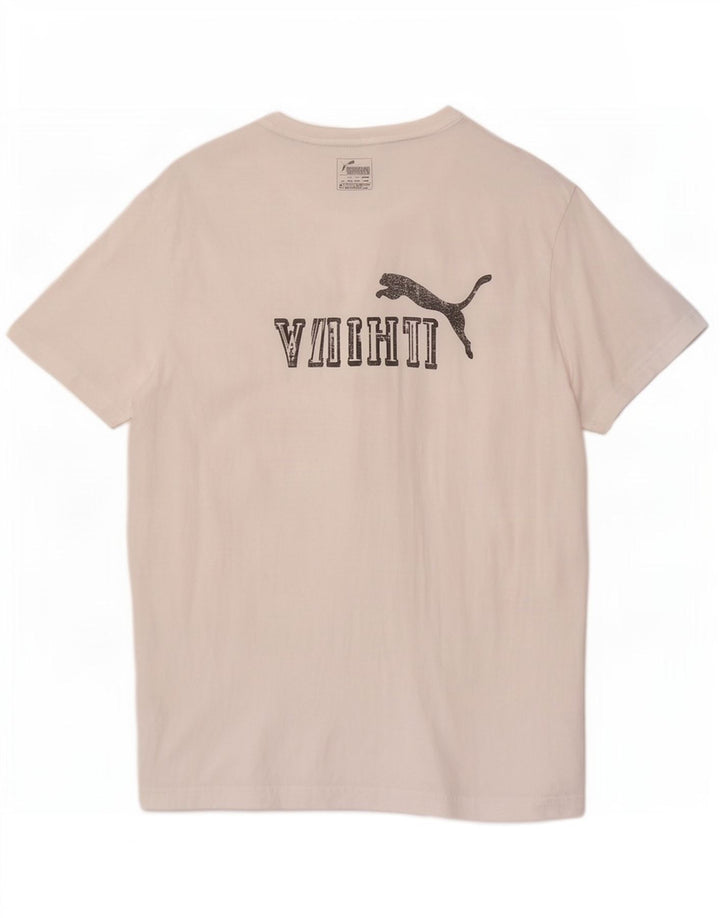 Męski T-shirt Puma z grafiką, średni biały