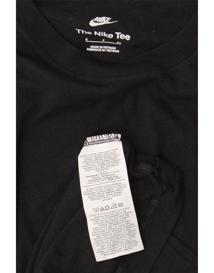 T-shirt męski NIKE, mały, czarny, bawełniany