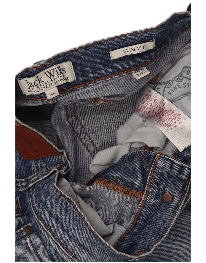 Jack Wills Męskie jeansy slim W28 L30 Niebieskie bawełniane