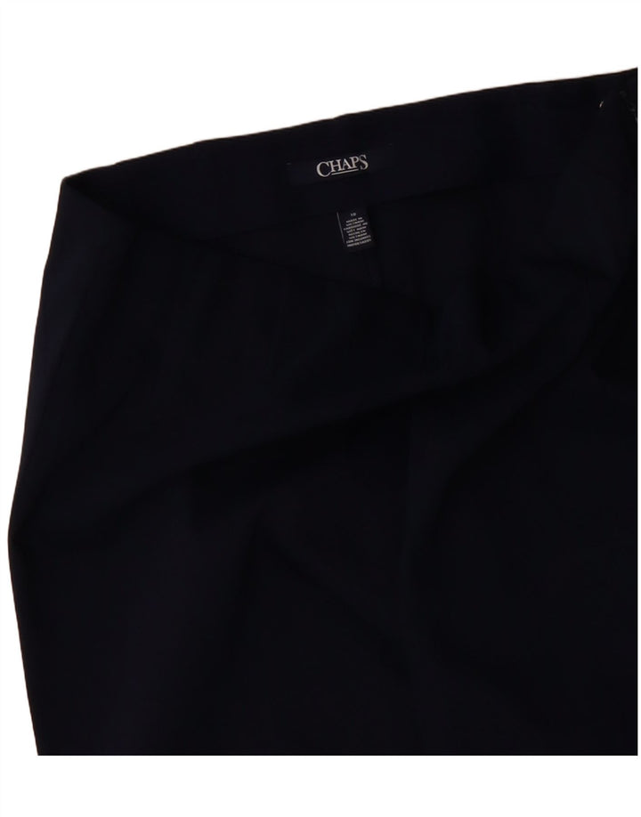 Proste spodnie damskie CHAPS US 10 Large W32 L31 Granatowe