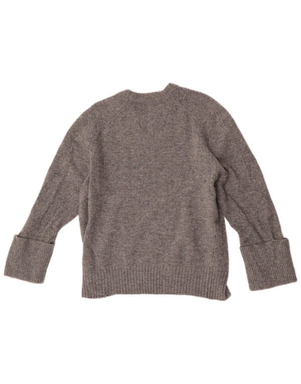 Sweter damski Reiss z okrągłym dekoltem UK 14, średni szary kaszmir