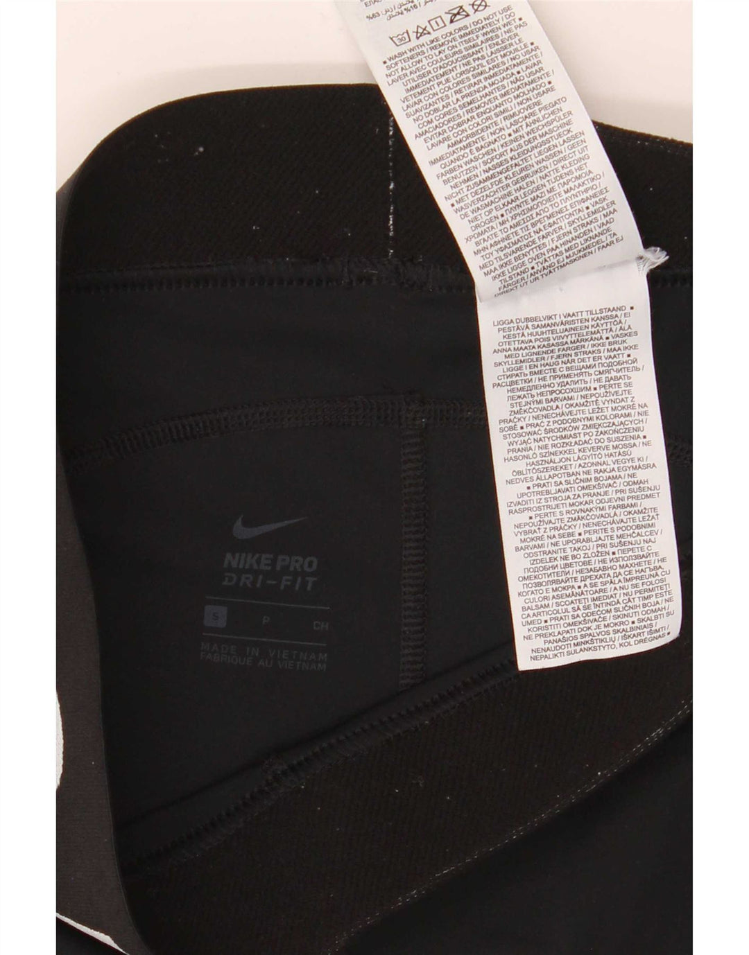 Damskie spodenki sportowe Nike Dri Fit Graphic UK 8, małe, czarne, poliestrowe