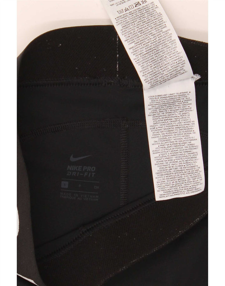 Damskie spodenki sportowe Nike Dri Fit Graphic UK 8, małe, czarne, poliestrowe
