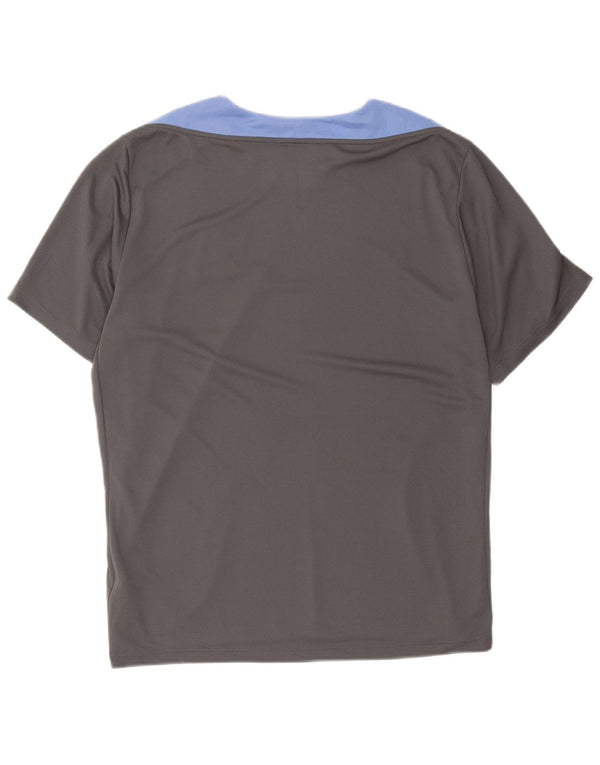 Męski T-shirt Nike Dri Fit Top XL Szary poliester z blokami kolorów