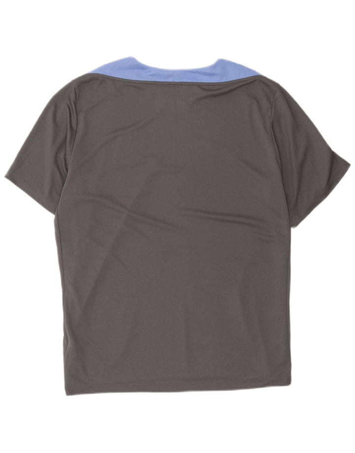 Męski T-shirt Nike Dri Fit Top XL Szary poliester z blokami kolorów