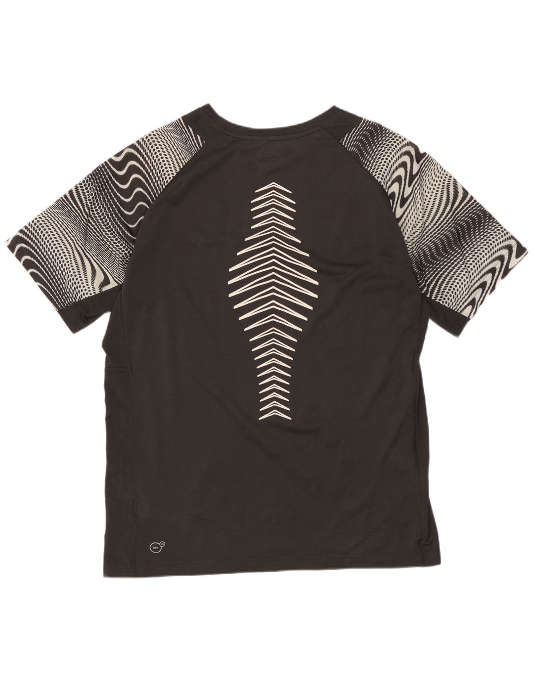Męski T-shirt z grafiką PUMA, średnioszary, geometryczny poliester