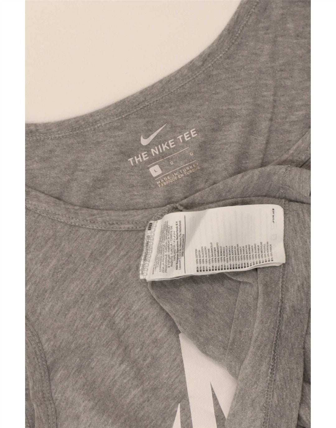 Męska kamizelka z grafiką Nike, duża, szara, bawełniana