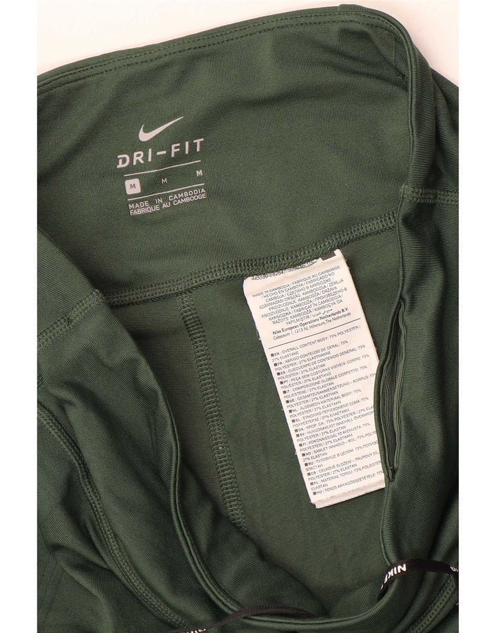 Damskie legginsy Nike Dri Fit UK 14, średni zielony poliester