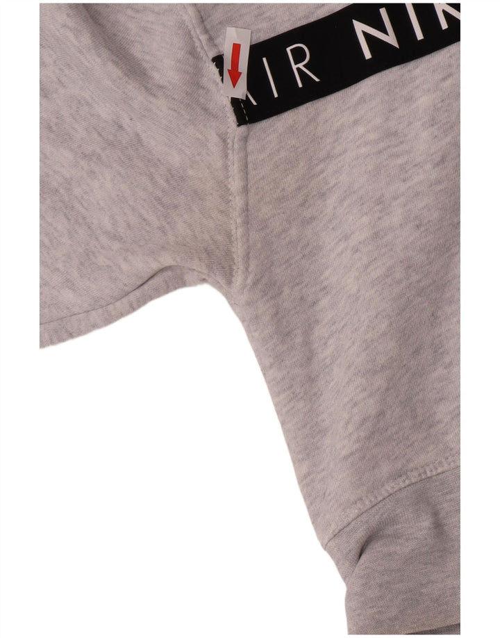 Damska bluza Nike Crop Graphic Jumper UK 10 Small Grey Flecked