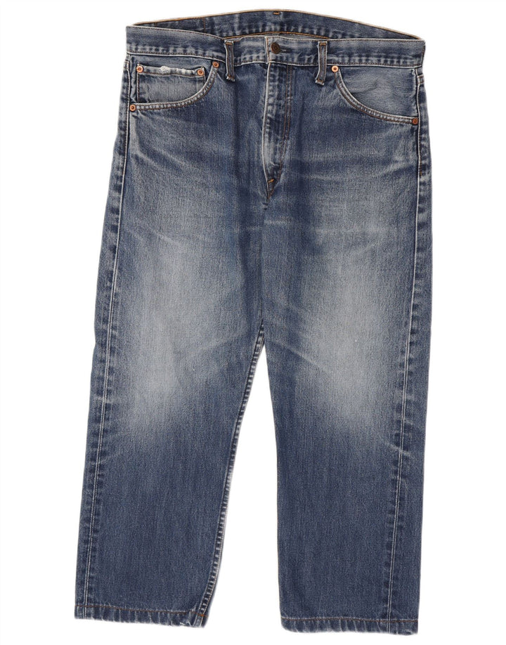 Męskie jeansy LEVI'S 505, proste, W36 L24, niebieska bawełna