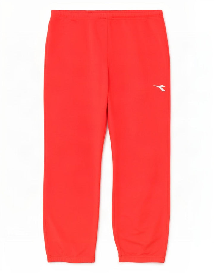 Męskie spodnie dresowe Diadora Joggers, średni czerwony poliester