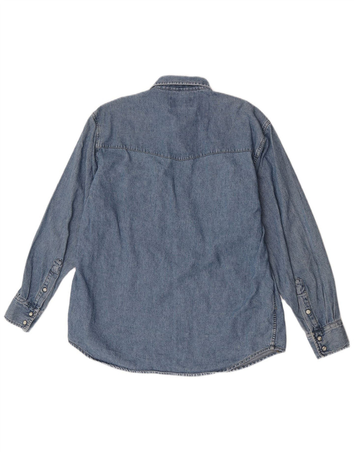 Męska koszula dżinsowa Lee, mała, niebieska, bawełniana